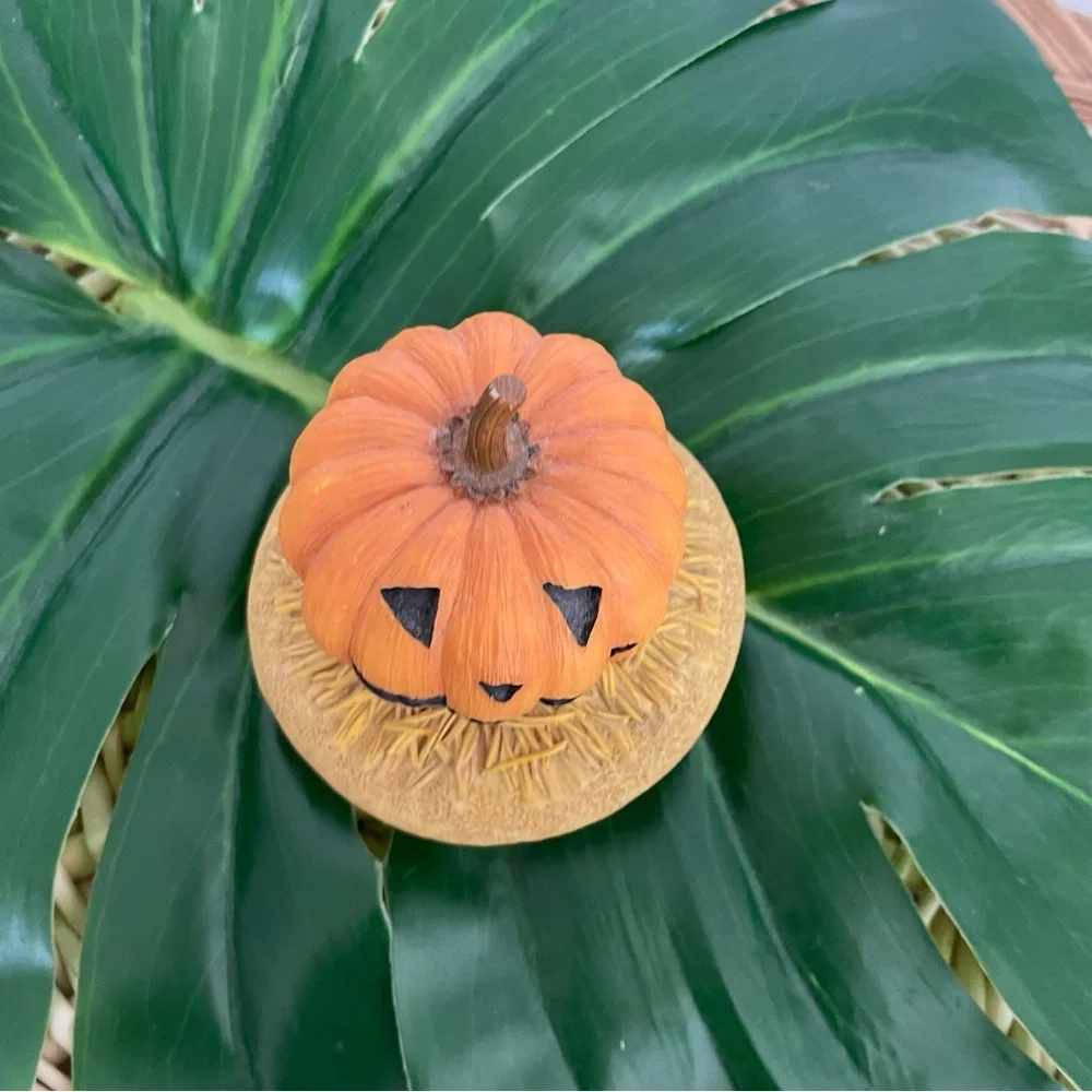 Our America Jack-O-Lantern Pumpkin Halloween Candle Topper perfect for Fall
